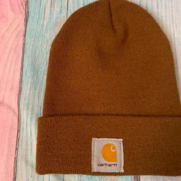 Brown unisex carhartt beanie - Picture 2 of 6